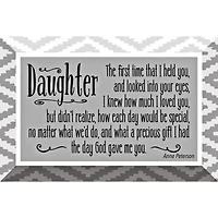 Daughter Glass Plaque with Easel