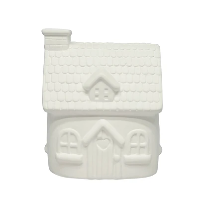 6.25" DIY Ceramic Cottage Figurine by Make Market®