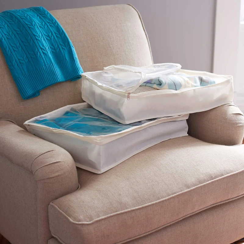 Household Essentials 15" Lightweight Canvas Sweater Bags, 2ct.