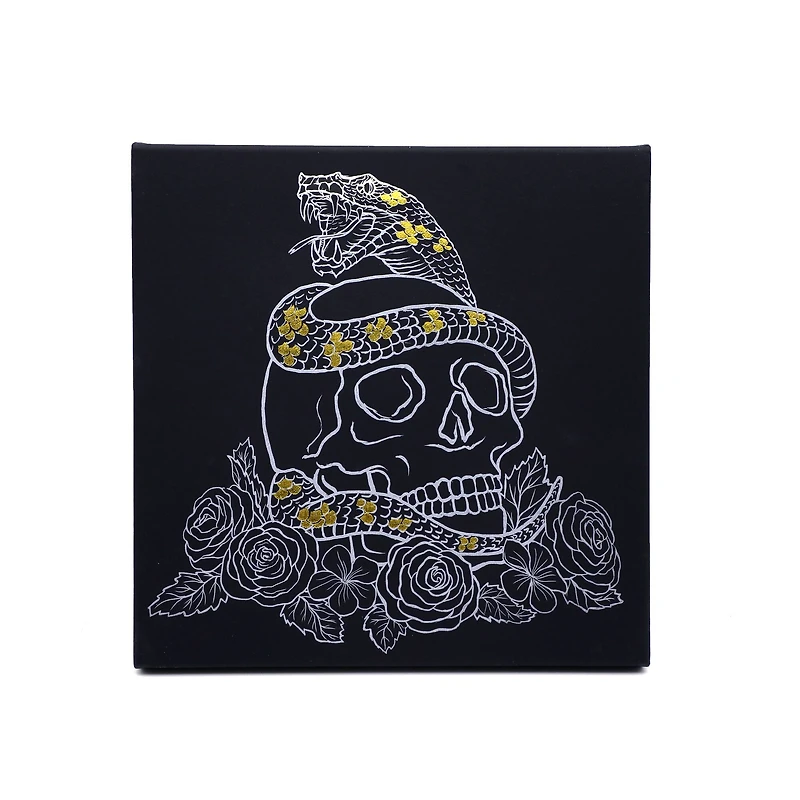 11" x 11" Skull with Snake Canvas Painting Kit by Craft Smart®