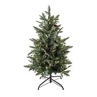 3ft. Pre-Lit Evergreen Pathway Artificial Christmas Tree, Clear Lights