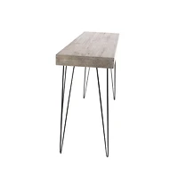 47" Brown Modern Wood Console Table