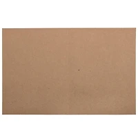 JAM Paper 4.62" x 6.25" Brown Kraft Blank Foldover Cards