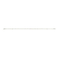 Hastings Home 48"-84" White Extendable Curtain Rod with Knob Finials