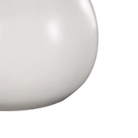 8" White Speckled Ceramic Minimalistic Vase