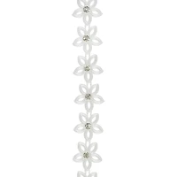 14.5mm White Plastic Pearl Flower Garland, 5yd. by Bead Landing™