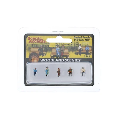 Woodland Scenics® 1/16" Seated People Scale Figures