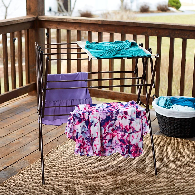 Household Essentials 35" Extendable Metal Drying Rack