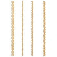 12 Pack: Champagne Silverite Round Glass Beads by Bead Landing™