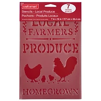 Local Produce Stencils, 7" x 10" by Craft Smart®