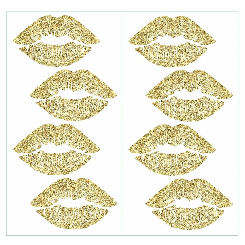 RoomMates Glitter Lip Peel & Stick Wall Decals