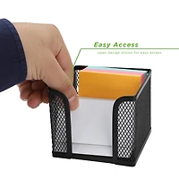 Mind Reader Black 2-Pack Metal Mesh Memo Pad Holder
