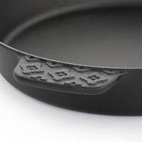 Spice by Tia Mowry Savory Saffron 12" Cast Iron Skillet with Pouring Spouts