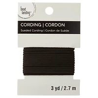 3mm Black Sueded Cording by Bead Landing™