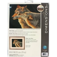 Dimensions® Wolf Kiss Counted Cross Stitch Kit