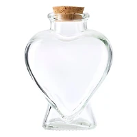 12 Pack: Heart-Shaped Glass Bottle by Ashland™