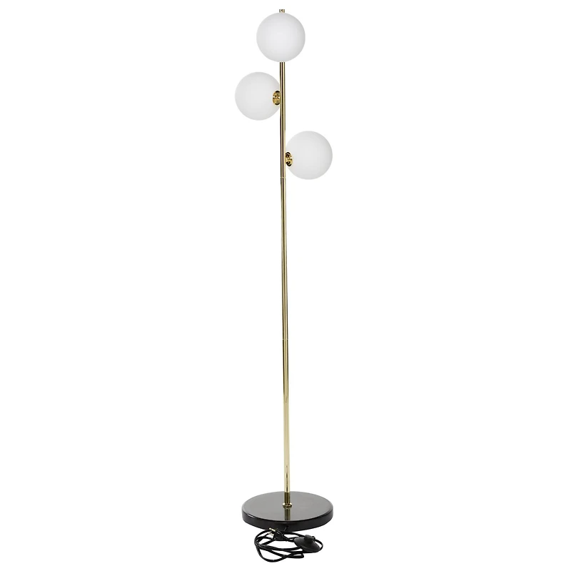 CosmoLiving by Cosmopolitan 55" Gold Metal Modern Floor Lamp