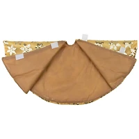 20" Gold Sequin Snowflake Mini Tree Skirt