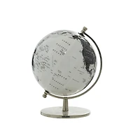 11" White Aluminum Traditional Globe