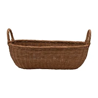 Hello Honey® Small Natural Handwoven Wicker Basket with Handles