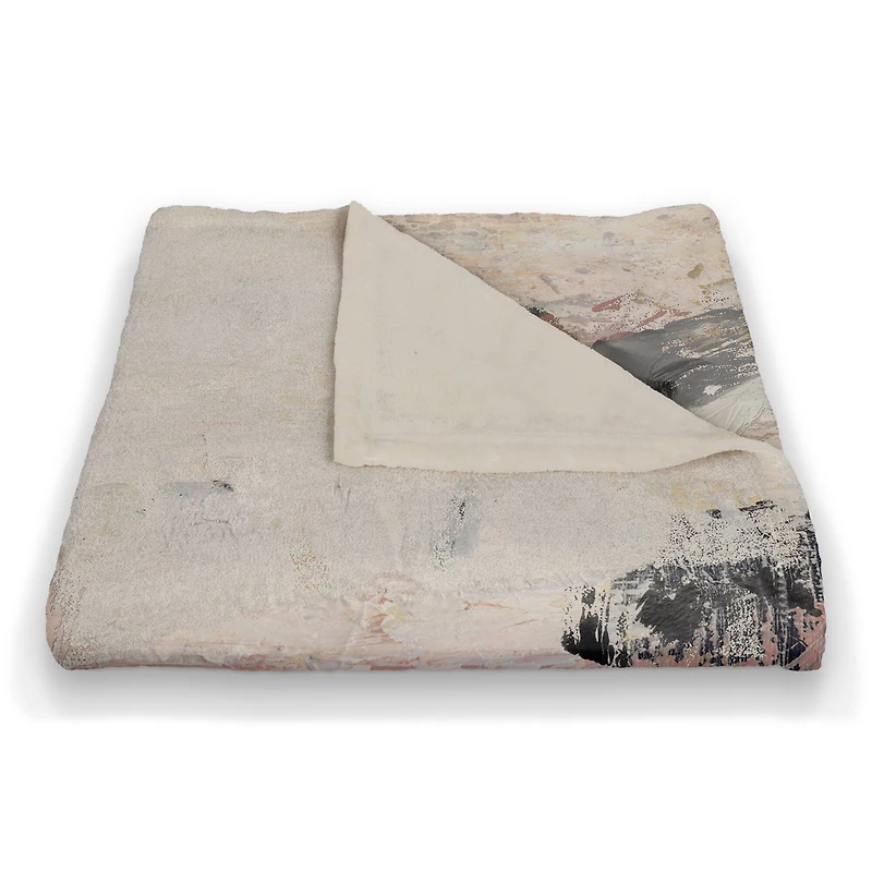 Jungle Cat Abstract 50" x 60" Coral Fleece Blanket