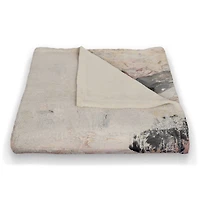 Jungle Cat Abstract 50" x 60" Coral Fleece Blanket