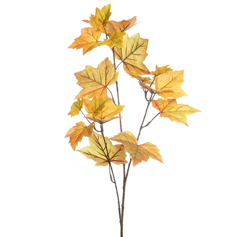 35" Orange Maple Leaf Stem by Ashland®