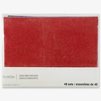 6 Packs: 40 ct. (240 total) 5" x 7" Glitter Rainbow Cards & Envelopes by Recollections™