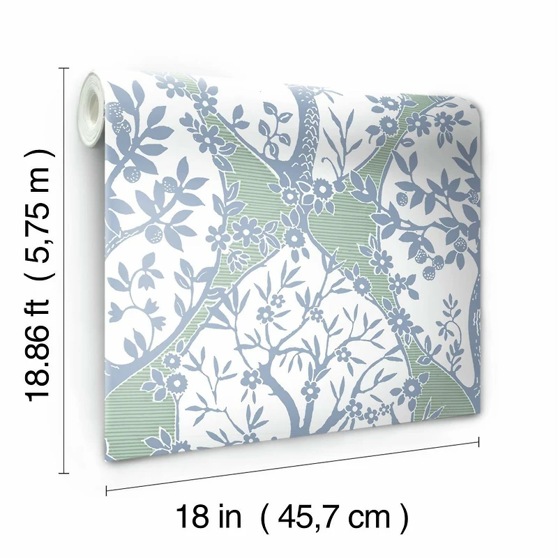 RoomMates Tree & Vine Ogee Peel & Stick Wallpaper