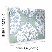 RoomMates Tree & Vine Ogee Peel & Stick Wallpaper