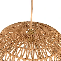 Hello Honey® 19.5" Natural Woven Pendant Lamp