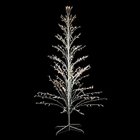 6ft. Pre-Lit White Cascade Twig Artificial Christmas Tree