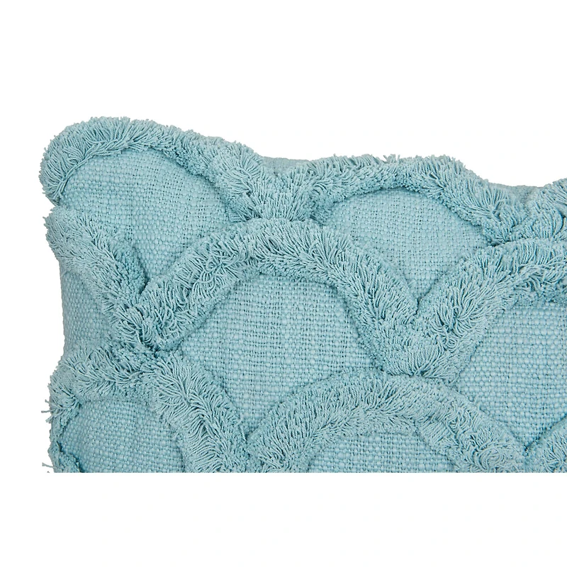 Hello Honey® Light Blue Cotton Chenille Throw Pillow