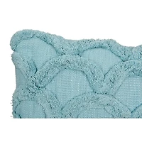 Hello Honey® Light Blue Cotton Chenille Throw Pillow