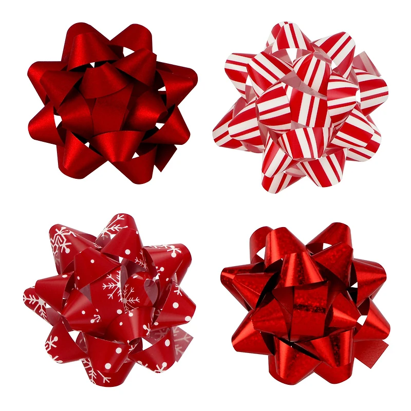 Red Mix Christmas Bows, 24ct. by Celebrate It™