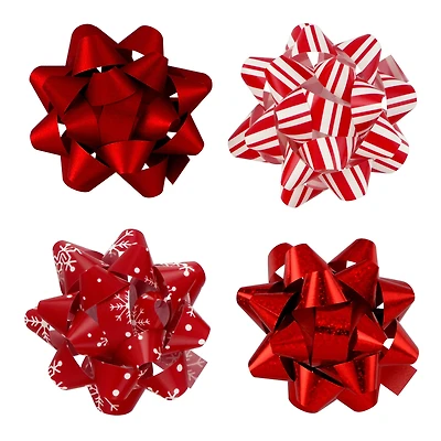 Red Mix Christmas Bows, 24ct. by Celebrate It™