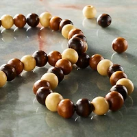 Beige & Brown Round Beads, 10mm by Bead Landing® 