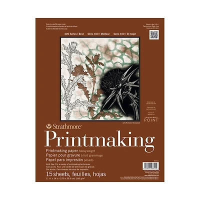 Strathmore® 400 Series Printmaking Heavyweight Paper Pad
