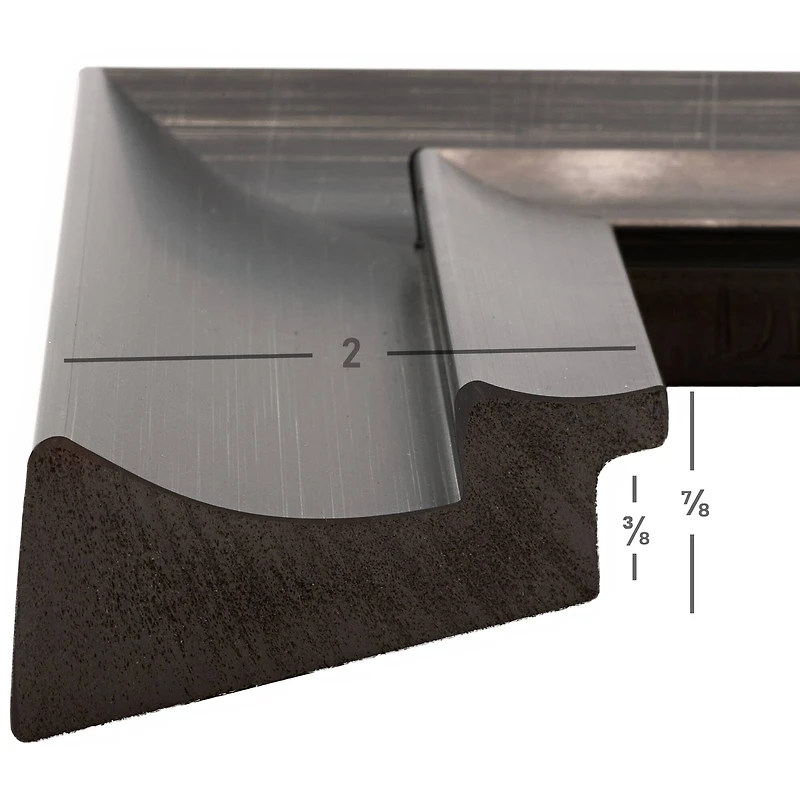 Craig Frames Ventura Scratched Black Picture Frame