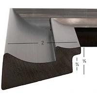 Craig Frames Ventura Scratched Black Picture Frame