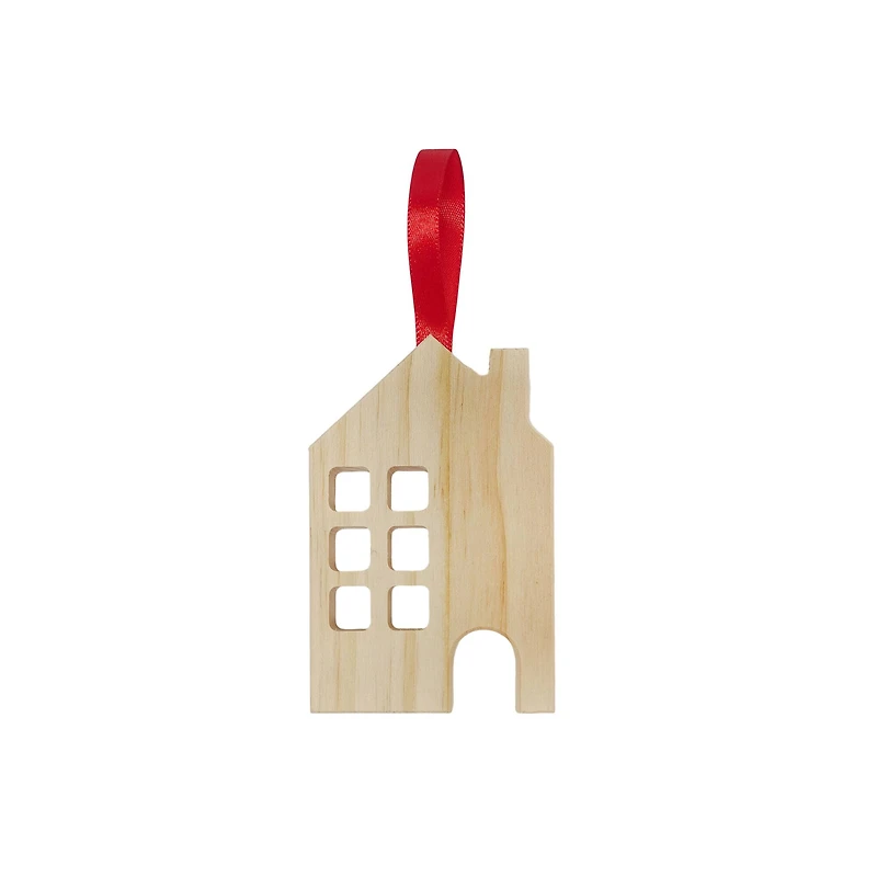 4" DIY Pinewood House Ornament by Make Market®