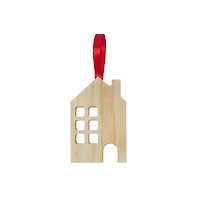 4" DIY Pinewood House Ornament by Make Market®