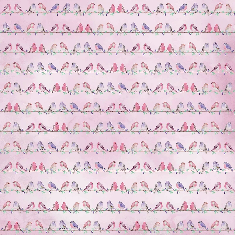 Little Birdie Birds & Berries Cardstock Pack, 12" x 12"