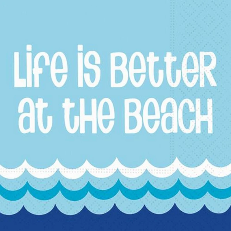 JAM Paper Life is Better Cocktail Napkins, 40ct.