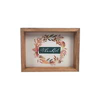 8" Thankful Leaf Wreath Tabletop Sign by Ashland®