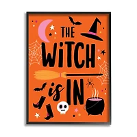 Stupell Industries Witch Is In Bold Cauldron Phrase Framed Giclee Art