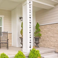 Glitzhome® 8.5ft. Faux Copper Lotus Flower & Bell Rain Chain