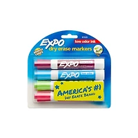 Expo® Low Odor Chisel Tip 4 Fashion Color Dry Erase Marker Set