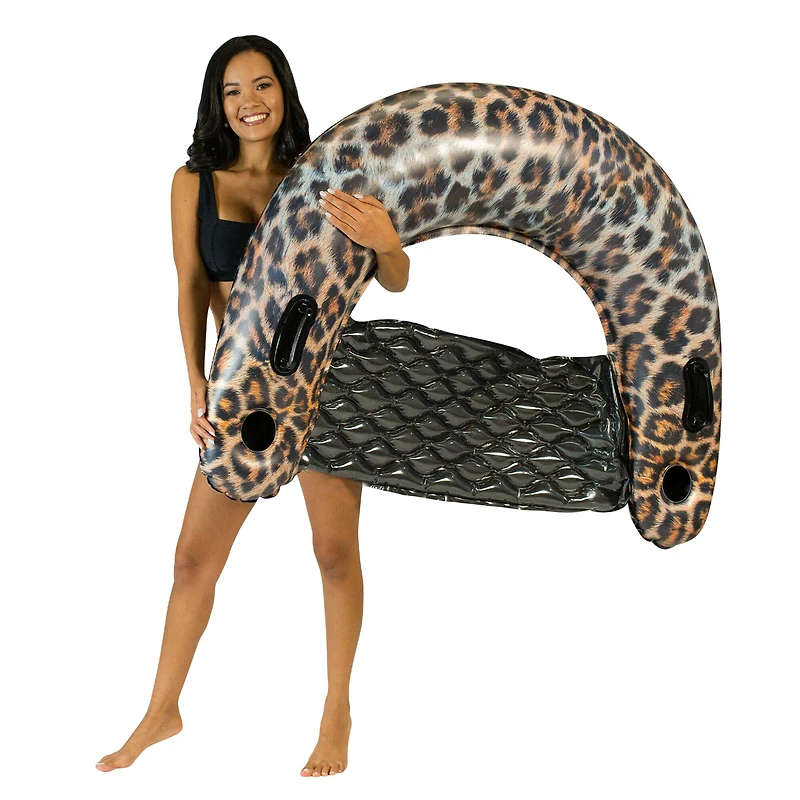 PoolCandy Leopard Print Jumbo Sun Chair