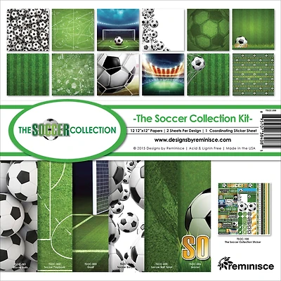 Reminisce Collection Kit 12"X12"-Soccer